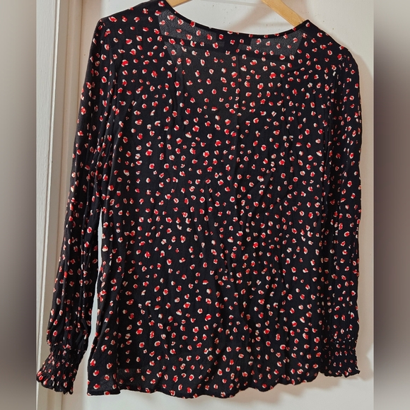 SANCTUARY Blouse Womens Large Long Sleeve Boho - Picture 2 of 4